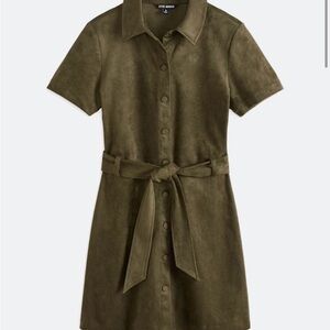 Steve Madden Khaki Suede Mini Dress